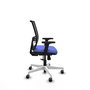 PIQUERAS Y CRESPO Silla de oficina Yunquera con mecanismo Sincro, Azul claro y Negro