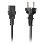 Lanberg Cable de Alimentación Schuko C13 a CEE7/7 1.8 M Negro 2.5 A para Equipos Electrónicos