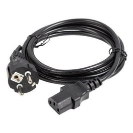Lanberg Cable de Alimentación Schuko C13 a CEE7/7 1.8 M Negro 2.5 A para Equipos Electrónicos