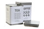 DKD Home Decor Bote Metal Surtido 10,5x10,5x15 cm