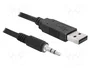 DeLOCK Convertidor USB 2.0 a Serial TTL con Jack de 3,5 mm, 1,8 m