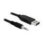DeLOCK Convertidor USB 2.0 a Serial TTL con Jack de 3,5 mm, 1,8 m