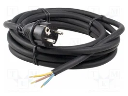 AS SCHWABE Cable de alimentación H07RN-F 3G1,5mm2 CEE 7/7 4,5m