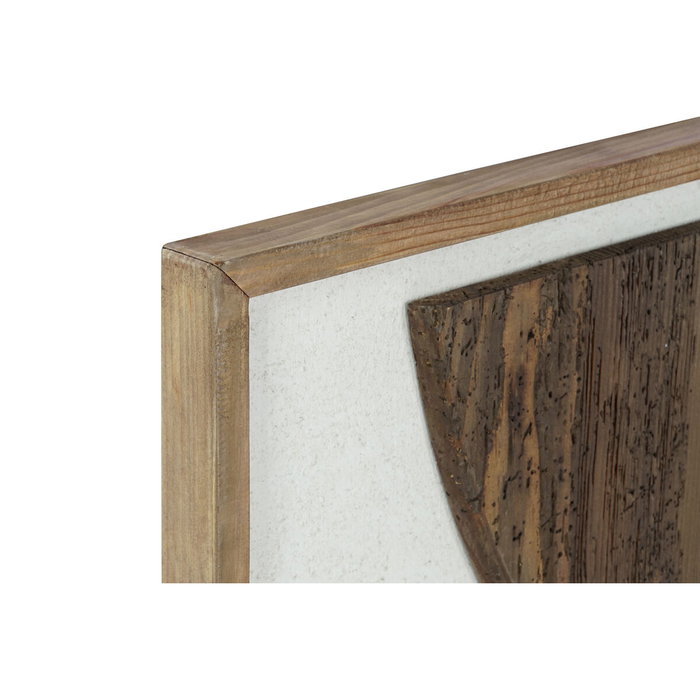 DKD Home Decor Cuadro Blanco Multicolor para Pared, Madera Reciclada, 62 x 82 x 4 cm