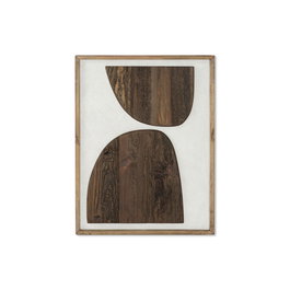 DKD Home Decor Cuadro Blanco Multicolor para Pared, Madera Reciclada, 62 x 82 x 4 cm