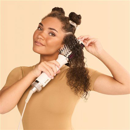 Shark HT212EU Cepillo de Aire Caliente 2 en 1 con Tecnología ThermaPath para Secar, Alisar y Dar Volumen sin Encrespamiento