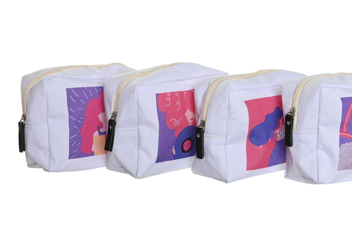 DKD Home Decor Neceser Urban Love is in the air 23 Multicolor Blanco Canvas 6 x 12 x 15 cm (4 Unidades) DKD Home Decor Neceser Urban Love is in the air 23 Multicolor Blanco Canvas 6 x 12 x 15 cm (4 Unidades)