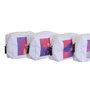 DKD Home Decor Set de 4 Neceseres de Canvas Multicolor 15x6x12 cm