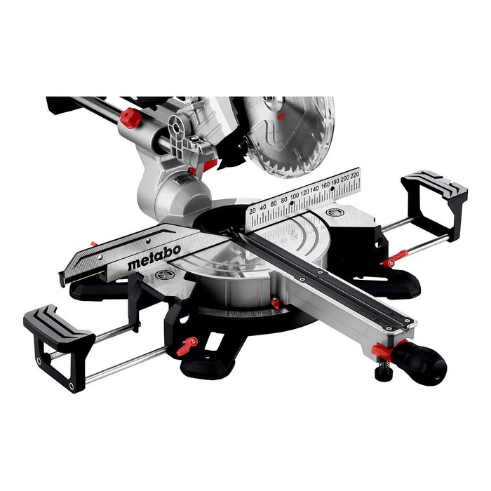 Metabo KGS 254 M Sierra ingletadora de doble bisel 254 mm (KGS254M) 4500 RPM, corte 215x47 mm, 1450 W