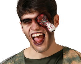 Cicatriz Ojo Colgante Sangriento Efecto 3D Para Disfraz De Terror Halloween Horror