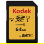 Kodak Tarjeta de Memoria 64GB SDXC UHS-I U1 V10 Premium EKMSD64GXC10K Velocidad 85MB/s
