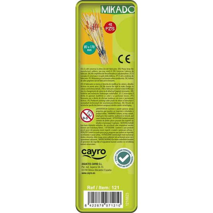 Cayro Juego Mikado en caja de metal, 41 piezas Cayro Juego Mikado en caja de metal, 41 piezas
