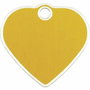 Placa identificativa para collar Imarc Dorado Corazón Aluminio