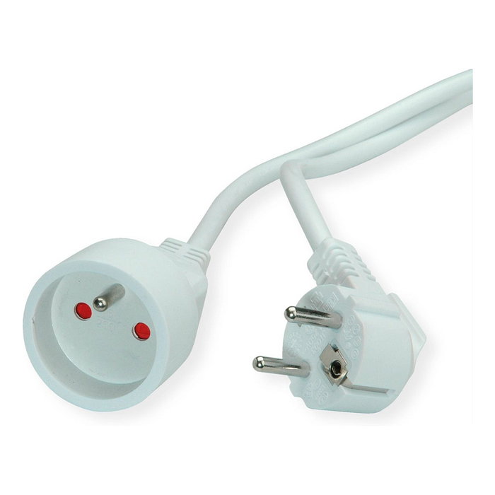 VALUE Cable de extensión con toma de tierra CEE7/7, 10 m, Blanco VALUE Cable de extensión con toma de tierra CEE7/7, 10 m, Blanco