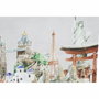 DKD Home Decor Set de 2 Cuadros Lienzo Ciudad Multicolor 90x30x2 cm