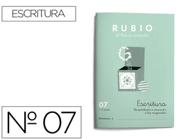 Rubio Cuaderno Caligrafía Nº 07 Certificado FSC 15x213x155 mm