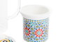 DKD Home Decor Mug Infusiones Arabe Cristal y Porcelana Multicolor Naranja 300ml (2 Unidades)