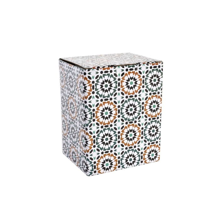 Taza con Filtro para Infusiones DKD Home Decor Multicolor Naranja Azulejo Árabe 300 ml (2 Unidades)