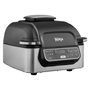 Ninja Foodi Grill & Freidora de Aire Caliente AG301EU - Parrilla, 5.7L, 265°C, 1750W, 5 Programas, para 4 Personas, Color Negro, Acero Inoxidable