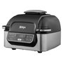 Ninja Foodi Grill & Freidora de Aire Caliente AG301EU - Parrilla, 5.7L, 265°C, 1750W, 5 Programas, para 4 Personas, Color Negro, Acero Inoxidable