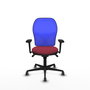 PIQUERAS Y CRESPO Silla de oficina Jorquera Granate y Azul