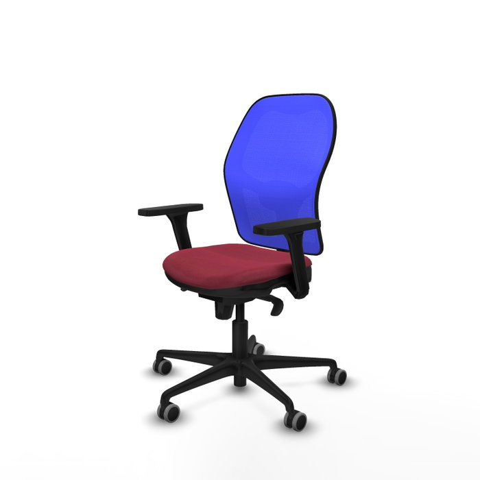 PIQUERAS Y CRESPO Silla de oficina Jorquera Granate y Azul PIQUERAS Y CRESPO Silla de oficina Jorquera Granate y Azul