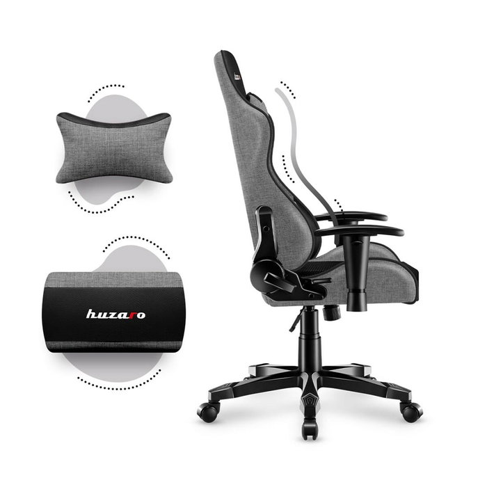 Silla Gaming Huzaro HZ-Ranger 6.0 Grey Mesh Negro/Gris Silla Gaming Huzaro HZ-Ranger 6.0 Grey Mesh Negro/Gris