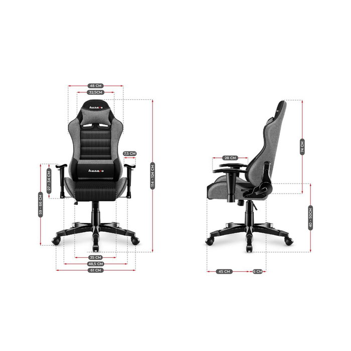 Silla Gaming Huzaro HZ-Ranger 6.0 Grey Mesh Negro/Gris Silla Gaming Huzaro HZ-Ranger 6.0 Grey Mesh Negro/Gris