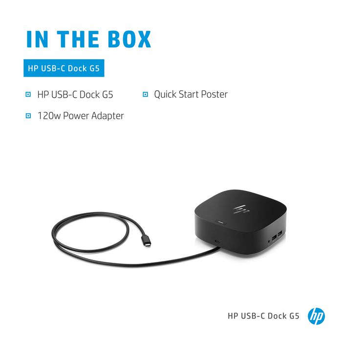 HP USB-C Dock G5 Universal Docking Station para Portátiles USB-C HP USB-C Dock G5 Universal Docking Station para Portátiles USB-C