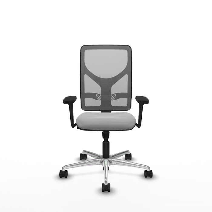 PIQUERAS Y CRESPO Silla de oficina Motilla Gris con mecanismo Sincro y Brazos 3D
