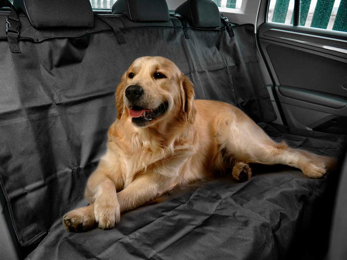 Mascow Cubre Asientos Tela Para Mascotas Negro 27x5x20cm (Set de 6)