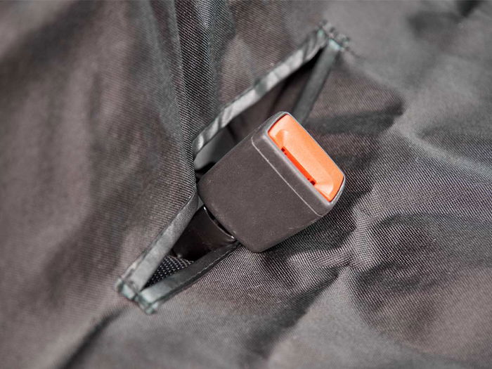 Mascow Cubre Asientos Tela Para Mascotas Negro 27x5x20cm (Set de 6)