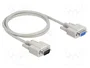 DeLOCK Cable serie RS-232 D-Sub 9 macho a hembra 1 m, Beige