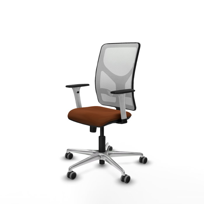 PIQUERAS Y CRESPO Silla de oficina Motilla Marrón y Blanco PIQUERAS Y CRESPO Silla de oficina Motilla Marrón y Blanco