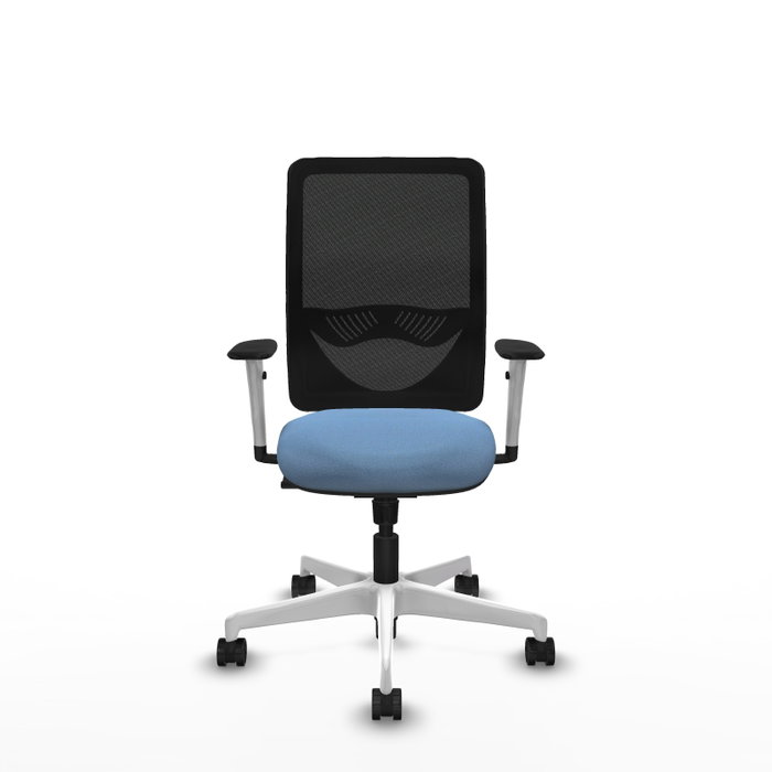 PIQUERAS Y CRESPO Silla de oficina Zulema con mecanismo Sincro, Azul cielo y Negro PIQUERAS Y CRESPO Silla de oficina Zulema con mecanismo Sincro, Azul cielo y Negro