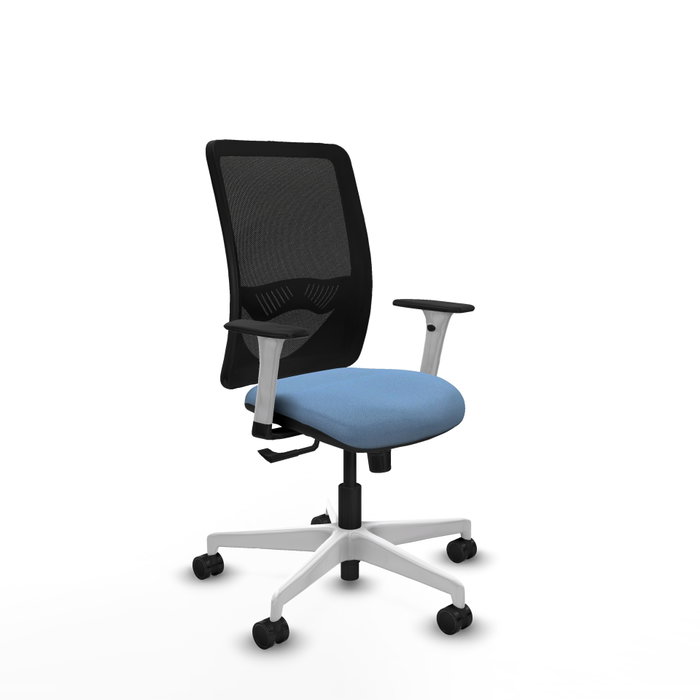 PIQUERAS Y CRESPO Silla de oficina Zulema con mecanismo Sincro, Azul cielo y Negro PIQUERAS Y CRESPO Silla de oficina Zulema con mecanismo Sincro, Azul cielo y Negro