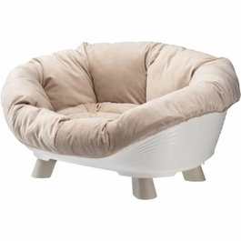 Ferplast Sofá Trono 4 con cojín - Blanco