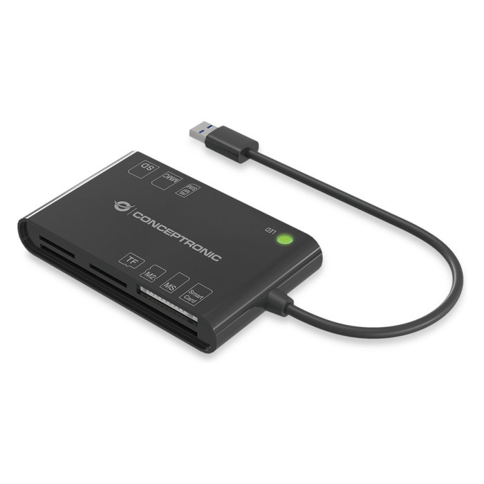 Conceptronic Lector de tarjetas externo USB 2.0 DNle 3.0 E y (EID) y lector tarjetas bian Conceptronic Lector de tarjetas externo USB 2.0 DNle 3.0 E y (EID) y lector tarjetas bian