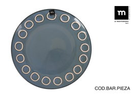 La Mediterranea Plato Almudena Azul Ø27 cm (12 Unidades)带来