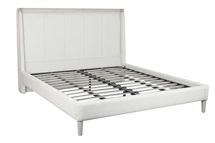 DKD Home Decor Cama Tradicional Gris Claro 223 x 135 x 196 cm