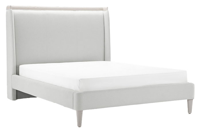 DKD Home Decor Cama Tradicional Gris Claro 223 x 135 x 196 cm