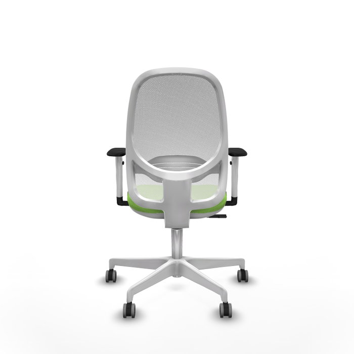 PIQUERAS Y CRESPO Silla de oficina Cilanco con mecanismo Sincro, Pistacho y Blanco