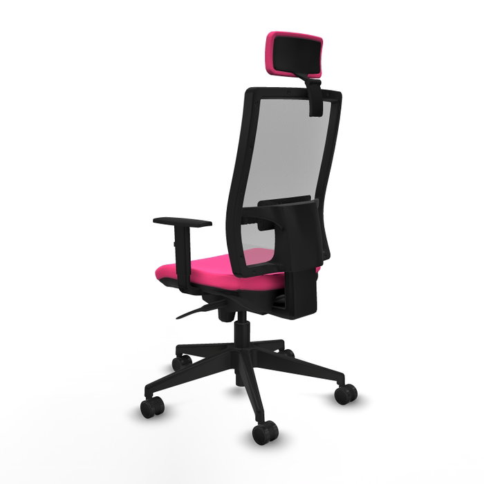 PIQUERAS Y CRESPO Silla de oficina Horna Rosa y Gris PIQUERAS Y CRESPO Silla de oficina Horna Rosa y Gris