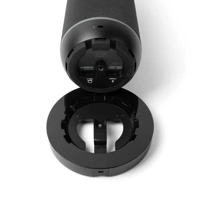 Owl Labs Meeting Owl 4+ - Soporte con Peso para Videoconferencias 360°, Estable, con Gestión de Cables, Color Negro, Compatible Exclusivamente con el Sistema Meeting Owl 4+