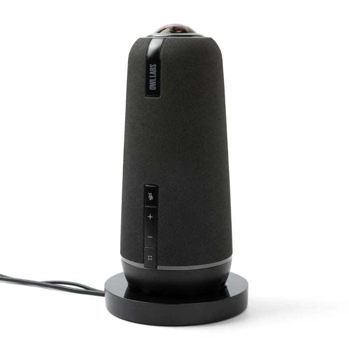 Owl Labs Meeting Owl 4+ - Soporte con Peso para Videoconferencias 360°, Estable, con Gestión de Cables, Color Negro, Compatible Exclusivamente con el Sistema Meeting Owl 4+