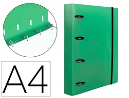 Liderpapel Carpeta con recambio A4 verde manzana con 100 hojas cuadrículas