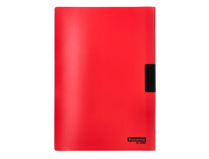 Beautone Carpeta dossier pinza lateral 35360 polipropileno A4 roja pack de 10