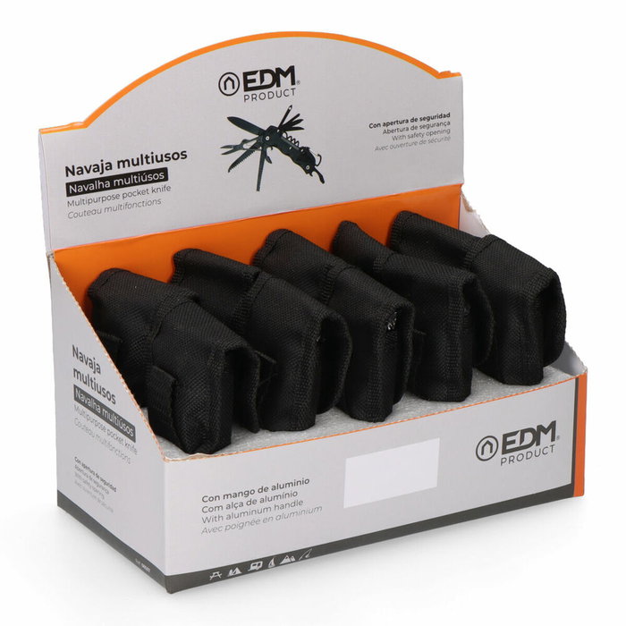 Edm Multiherramienta Serie K2 con Mosquetón, Plateada