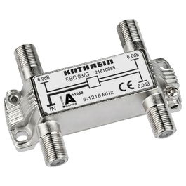 Kathrein EBC 03/G Distribuidor 6dB 3 vías 5-1218MHz Conector F Plata 1 Pieza