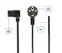 GEMBIRD Cable de Corriente VDE - Cable de Alimentación para Electrónica